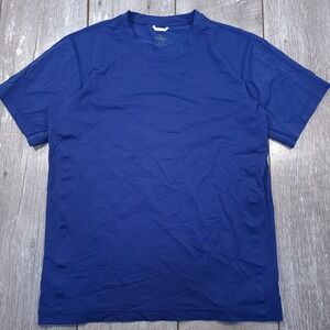 Reigning Champ T-Shirt Mens Medium Blue Performance Athletic Training Top